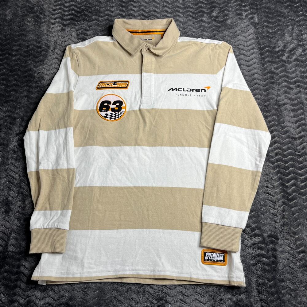 Mclaren polo shirt long sleeves boys size 12-13